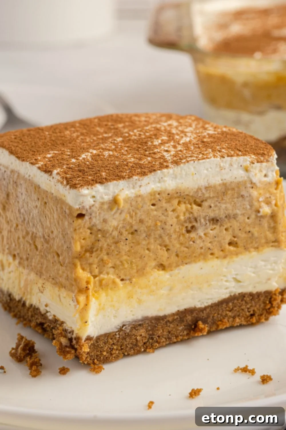 pumpkin dessert on plate