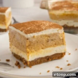 Pumpkin Delight on plate with crumbs around it