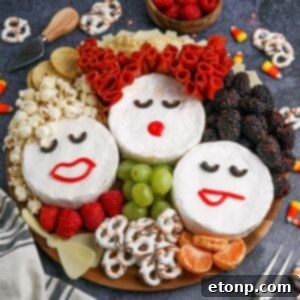Hocus Pocus Charcuterie Board overhead view