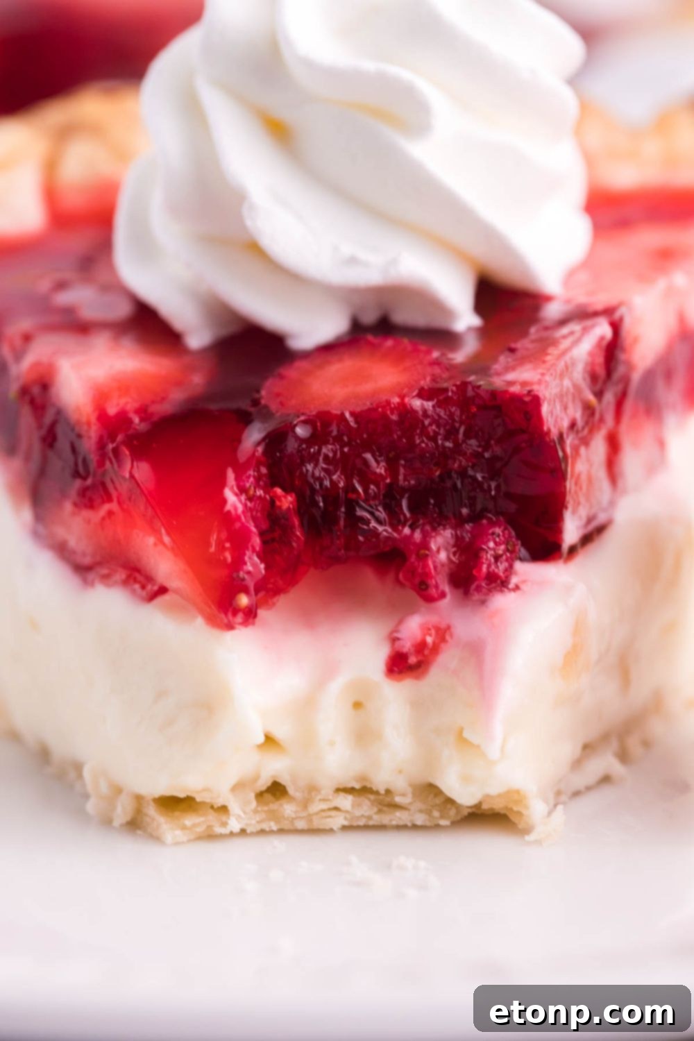 slice of pie with a bite taken out