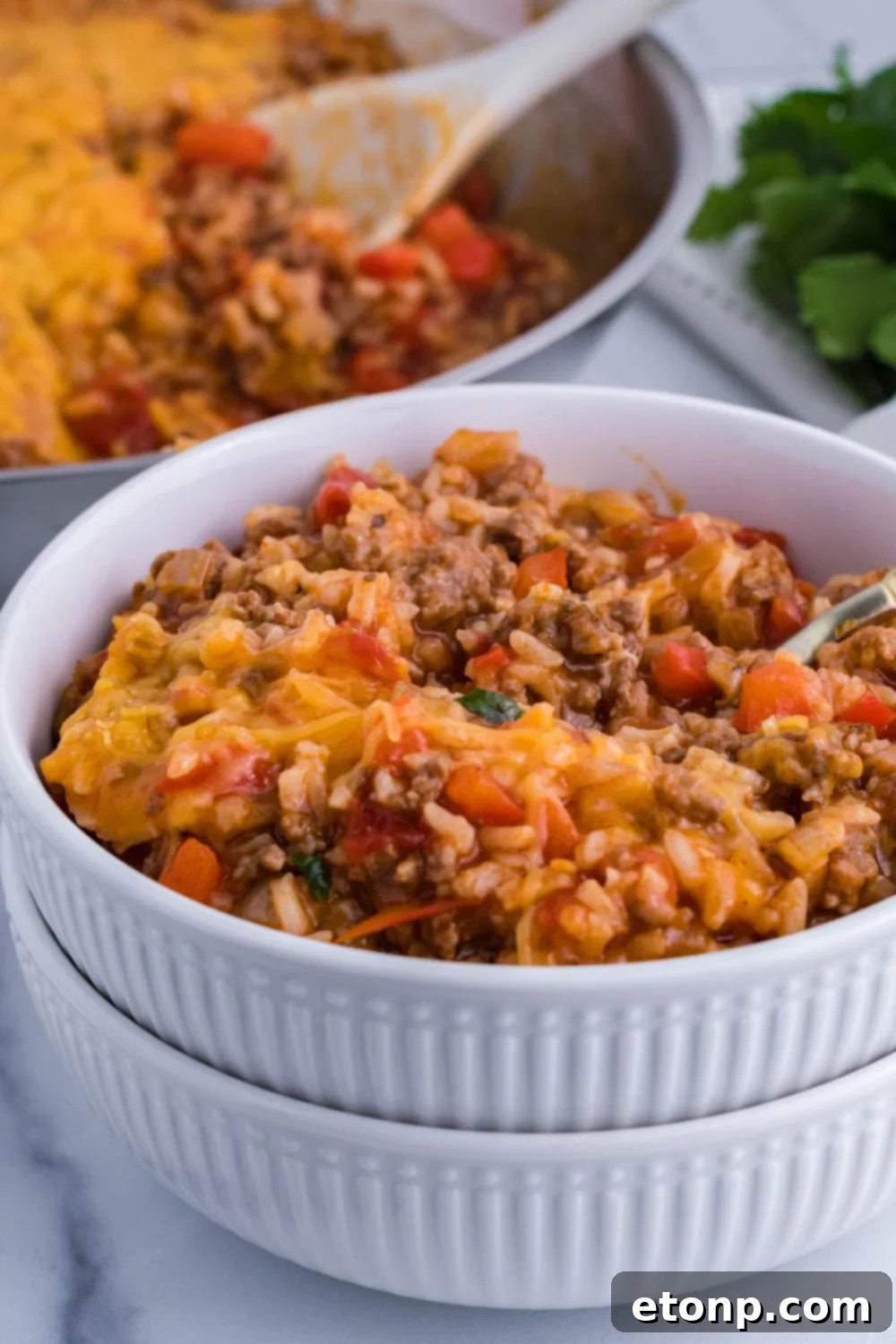 green bell pepper and rice casserole 