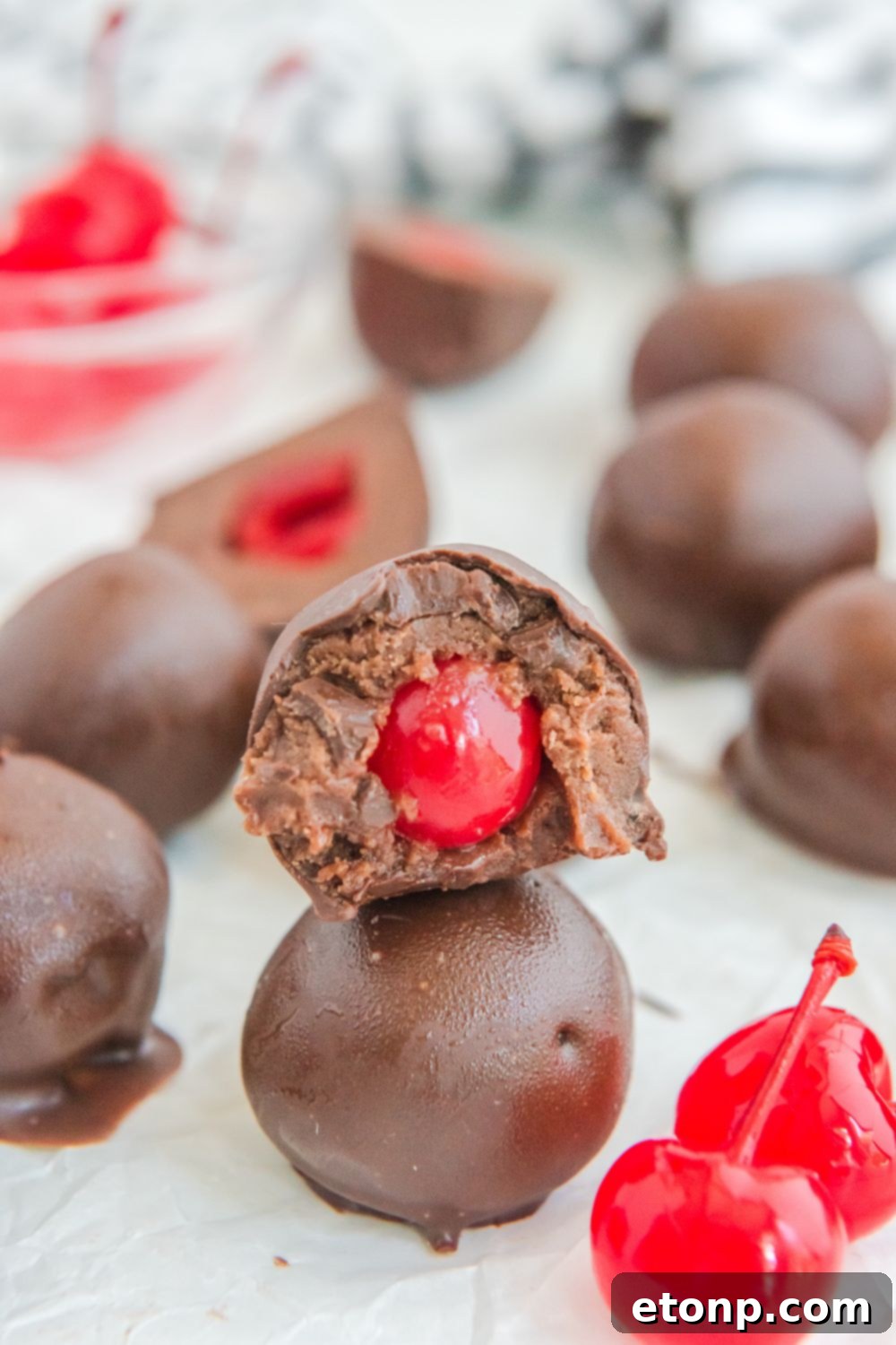 Fudgy Cherry Chocolate Bombs 24 Cherry Brownie Bombs