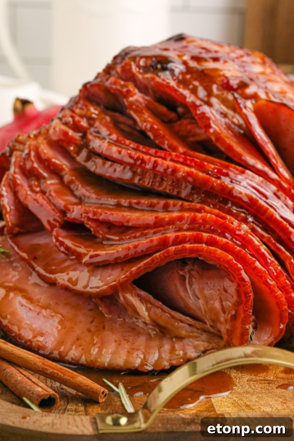 Dr. Pepper Glazed Ham 20 Dr. Pepper Ham close up view