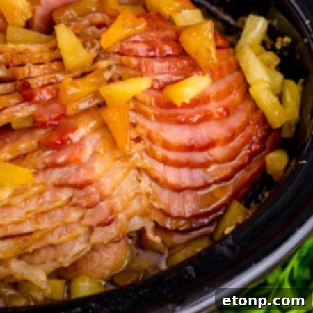 Crock Pot Brown Sugar Pineapple Ham