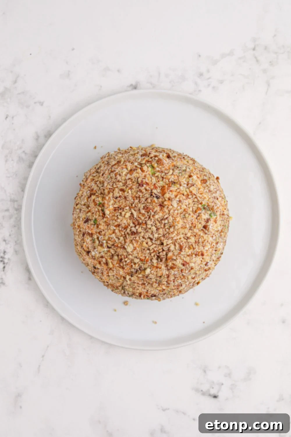 cheeseball rolled in nuts 