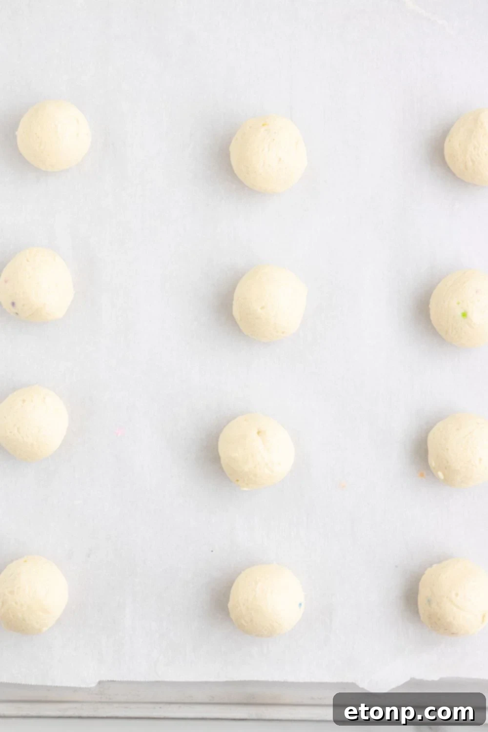 truffles on parchment paper 