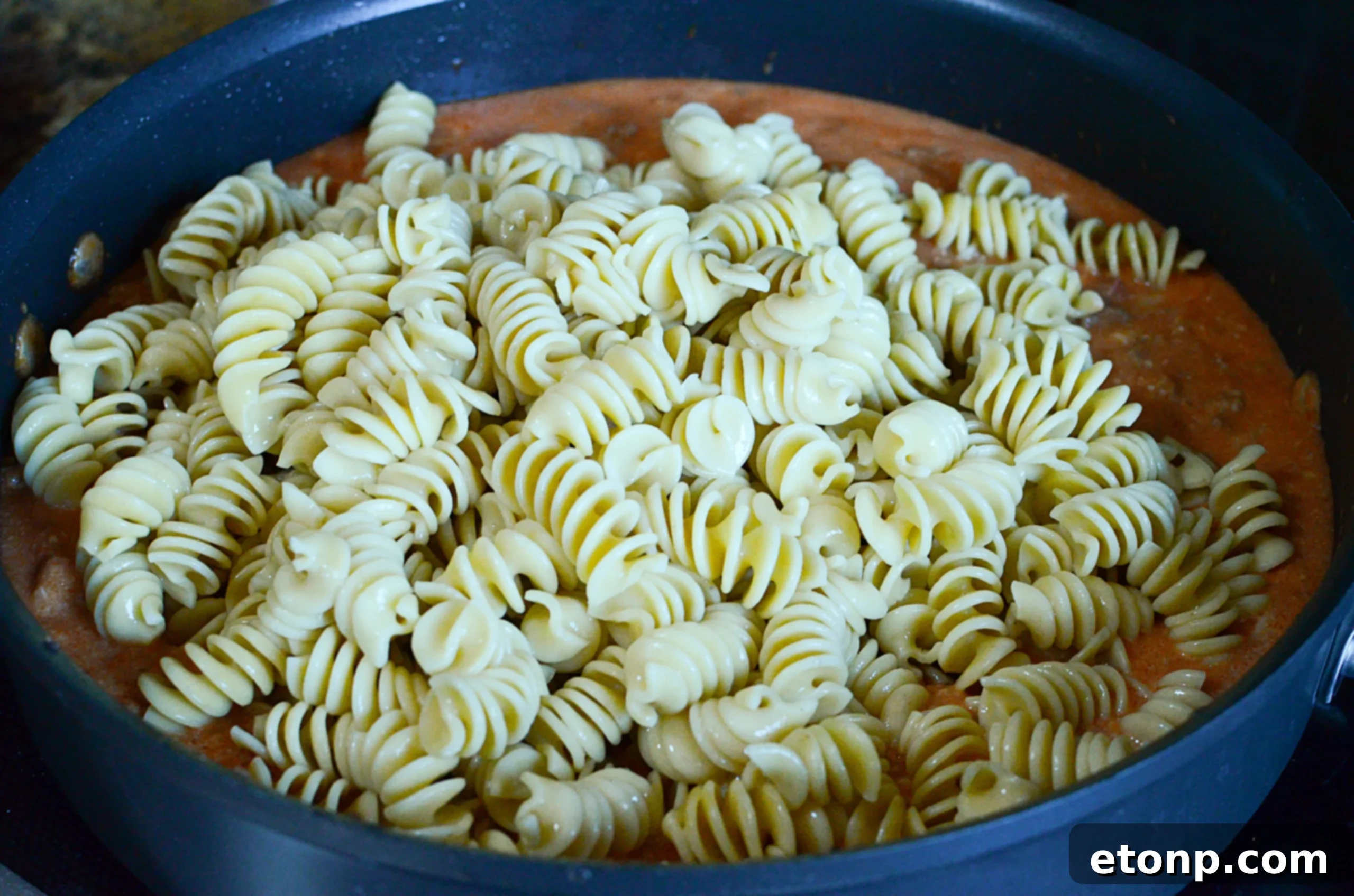 Pasta and ingredients for Amish Country Casserole