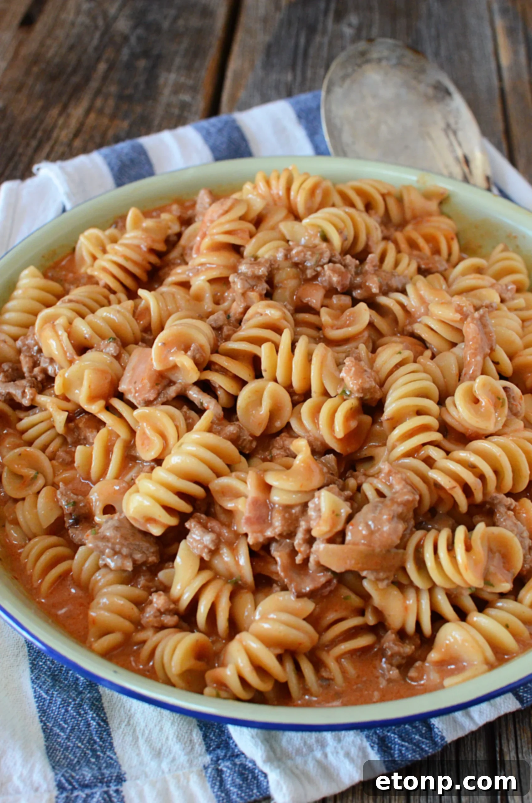 Assembling the casserole in a baking dish