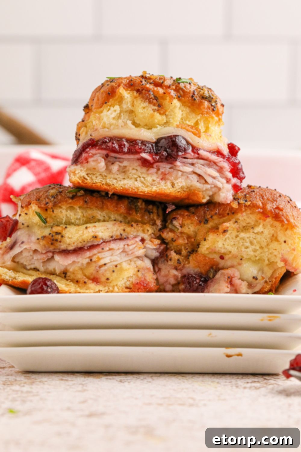 Festive Turkey Sliders 18 sliders on platters