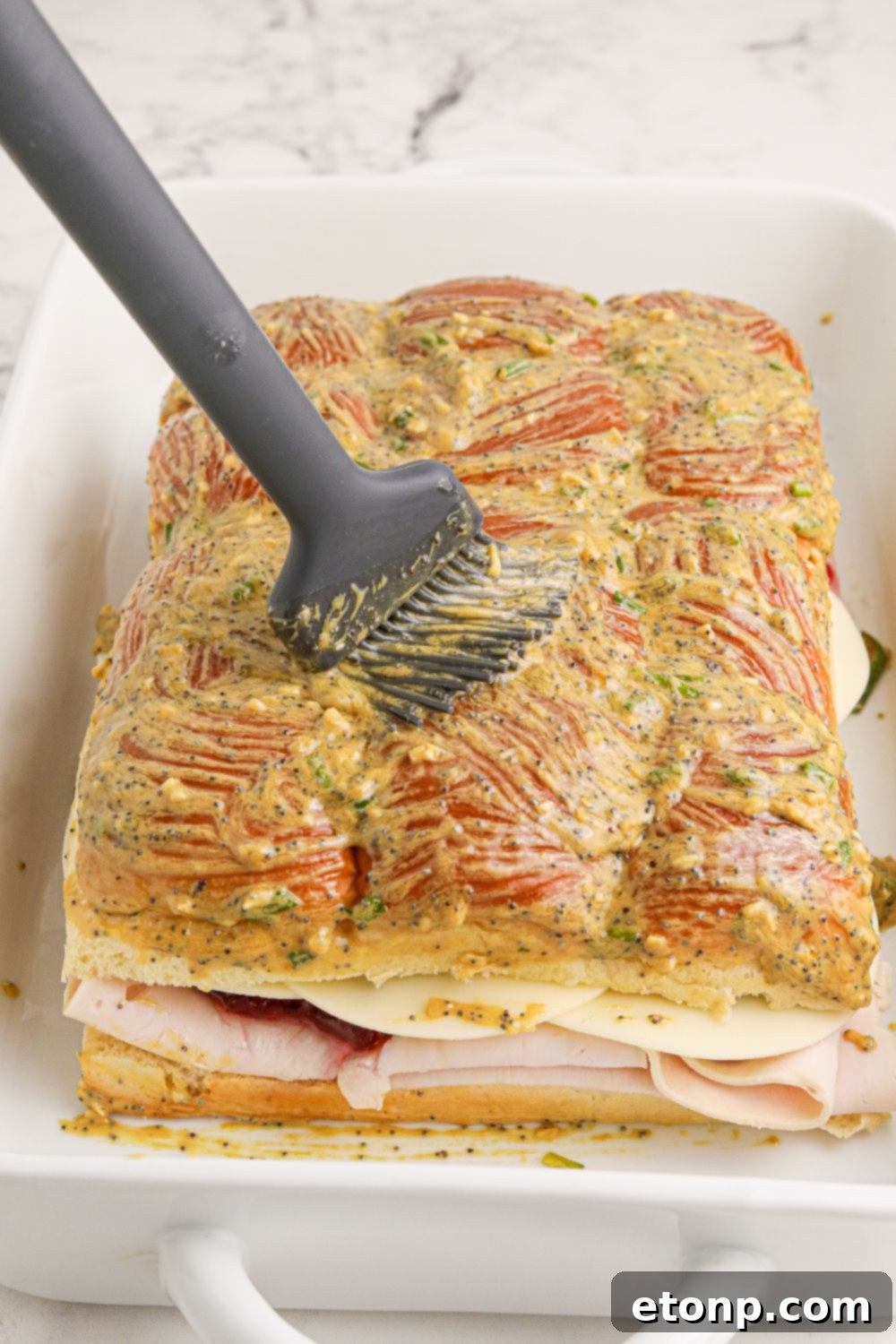 Festive Turkey Sliders 10 basting slider buns