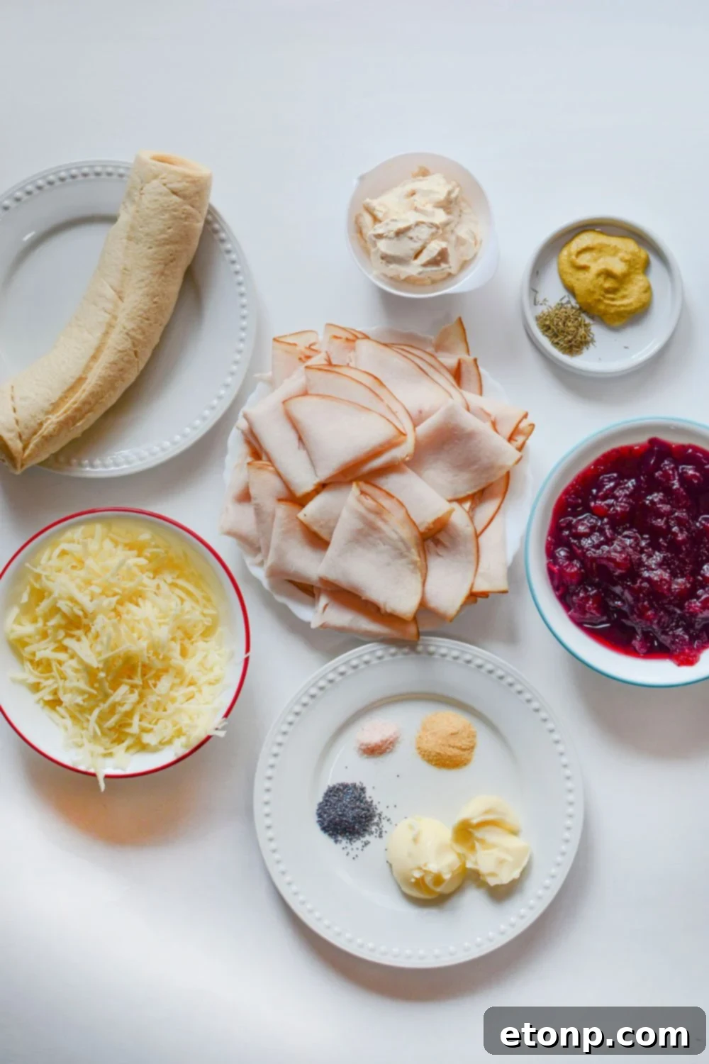 ingredients to make thanksgiving wreath