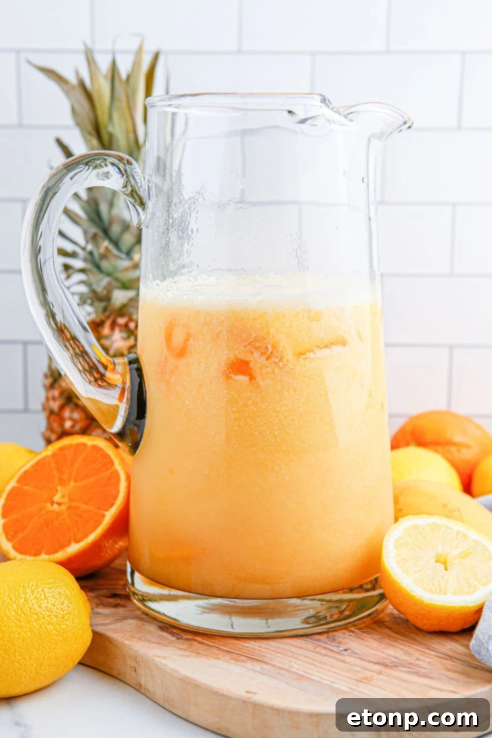 part of lemonade punch in a glass picture