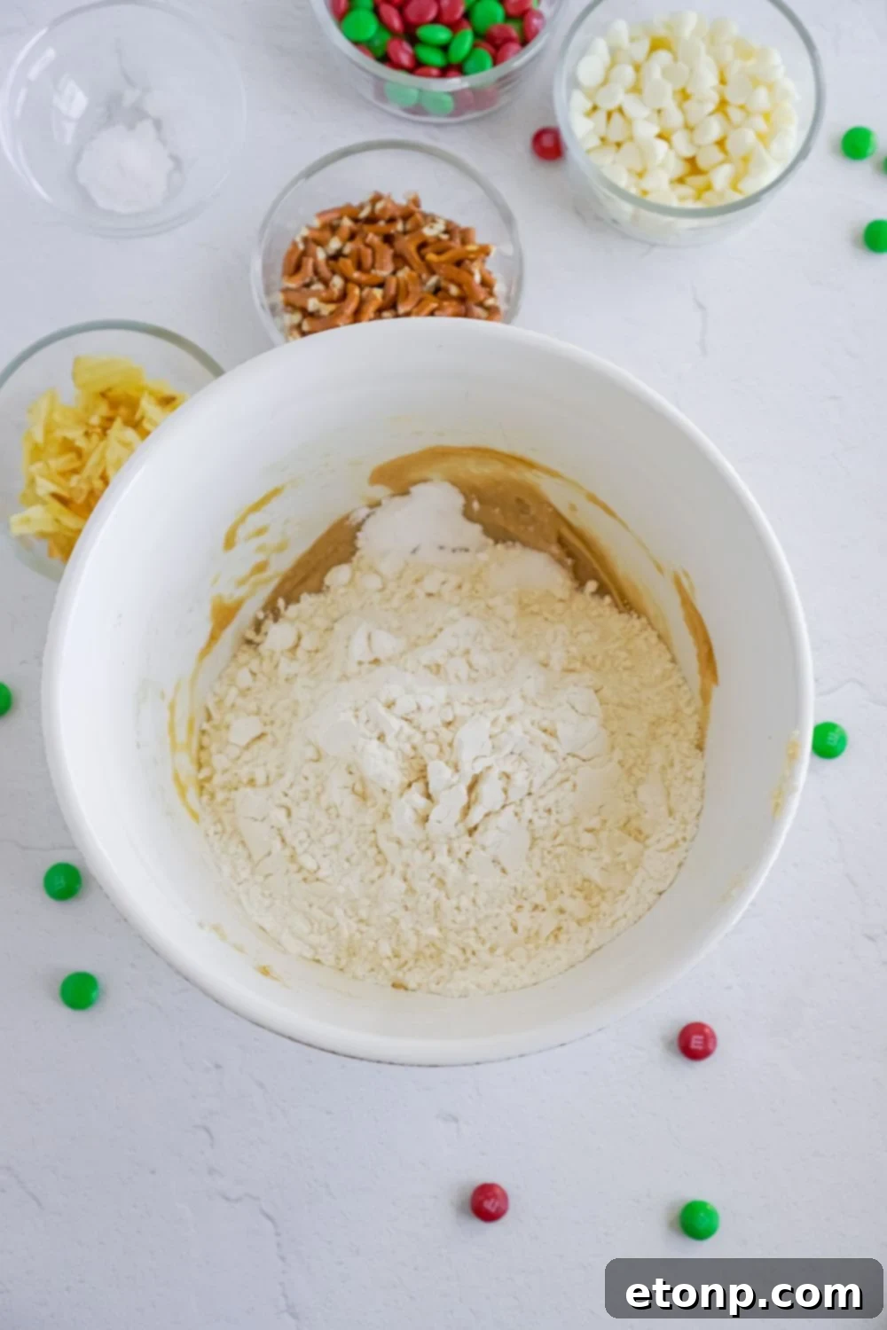 dry ingredients in a bowl