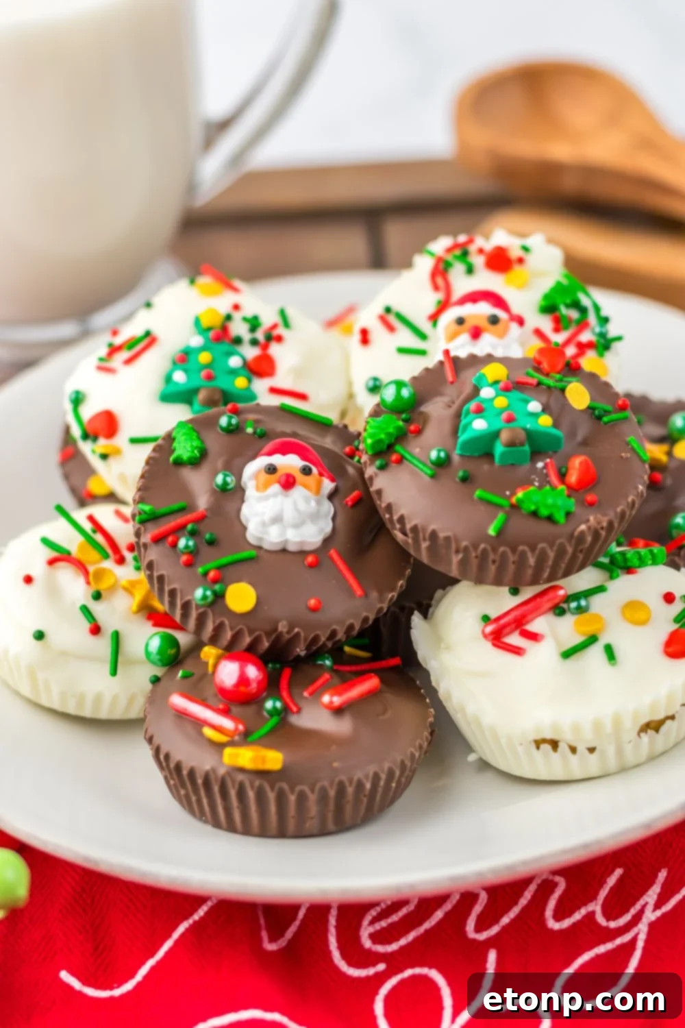 Platter of peanut butter cups