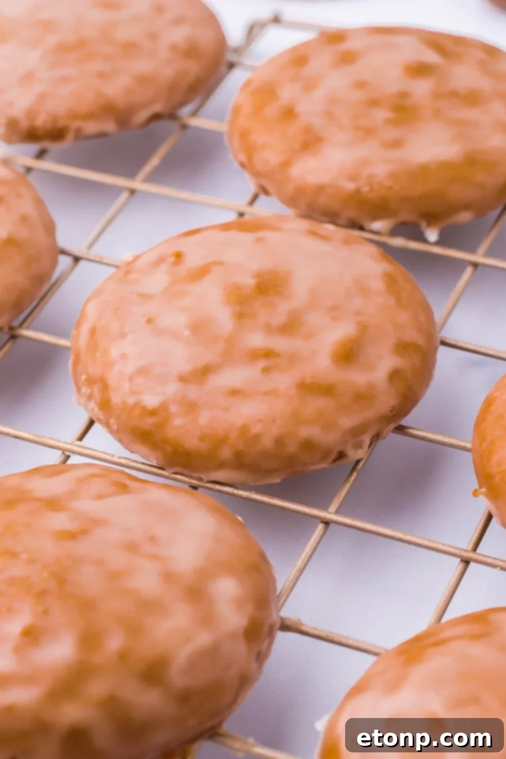 German cookies carefully placed on a cooling rack after baking