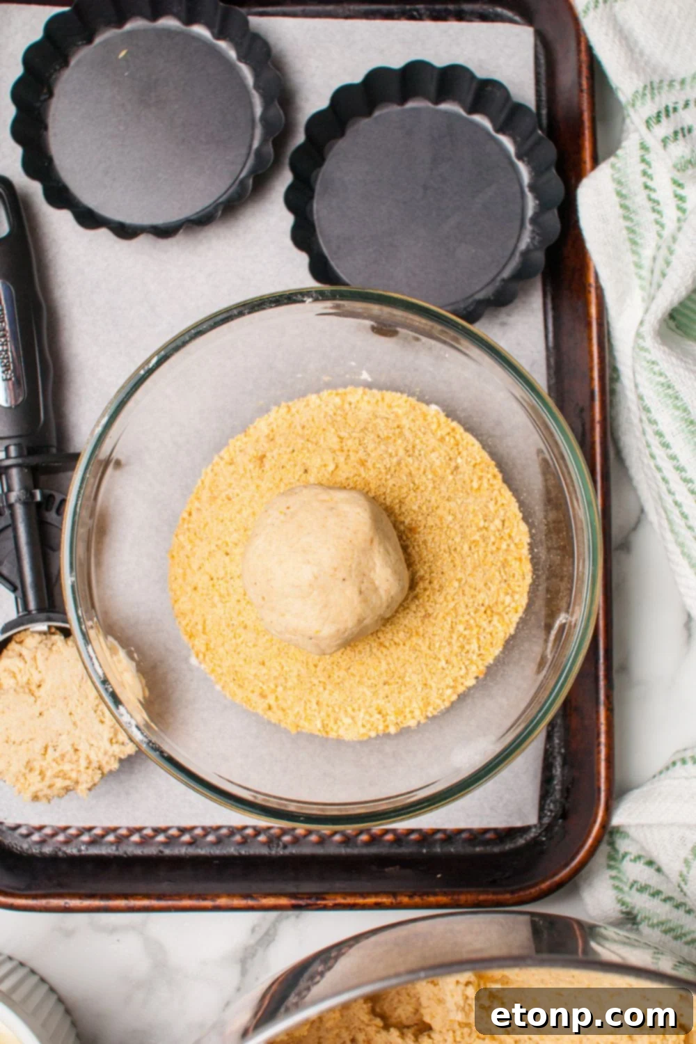 Crumbl Key Lime Pie Cookies ball rolled in graham crackers