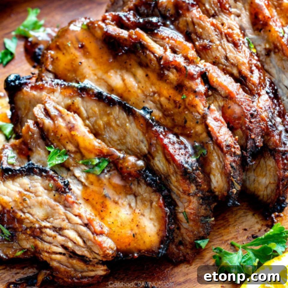 Crazy juicy Cajun Steak seeping with flavor and smothered in an amazing Apricot Orange Glaze.