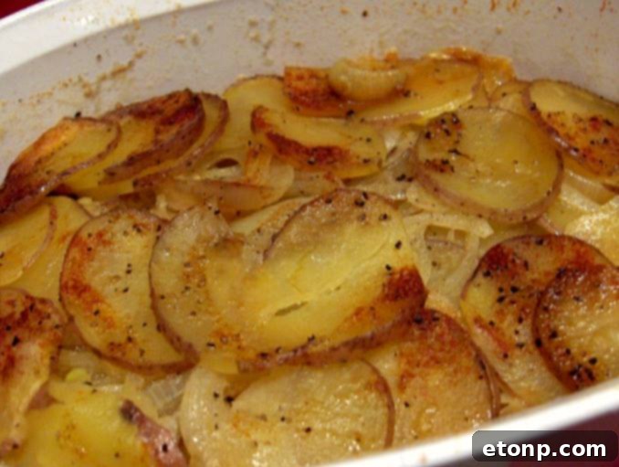 Easy to make French Potatoes, a perfect and versatile side dish.