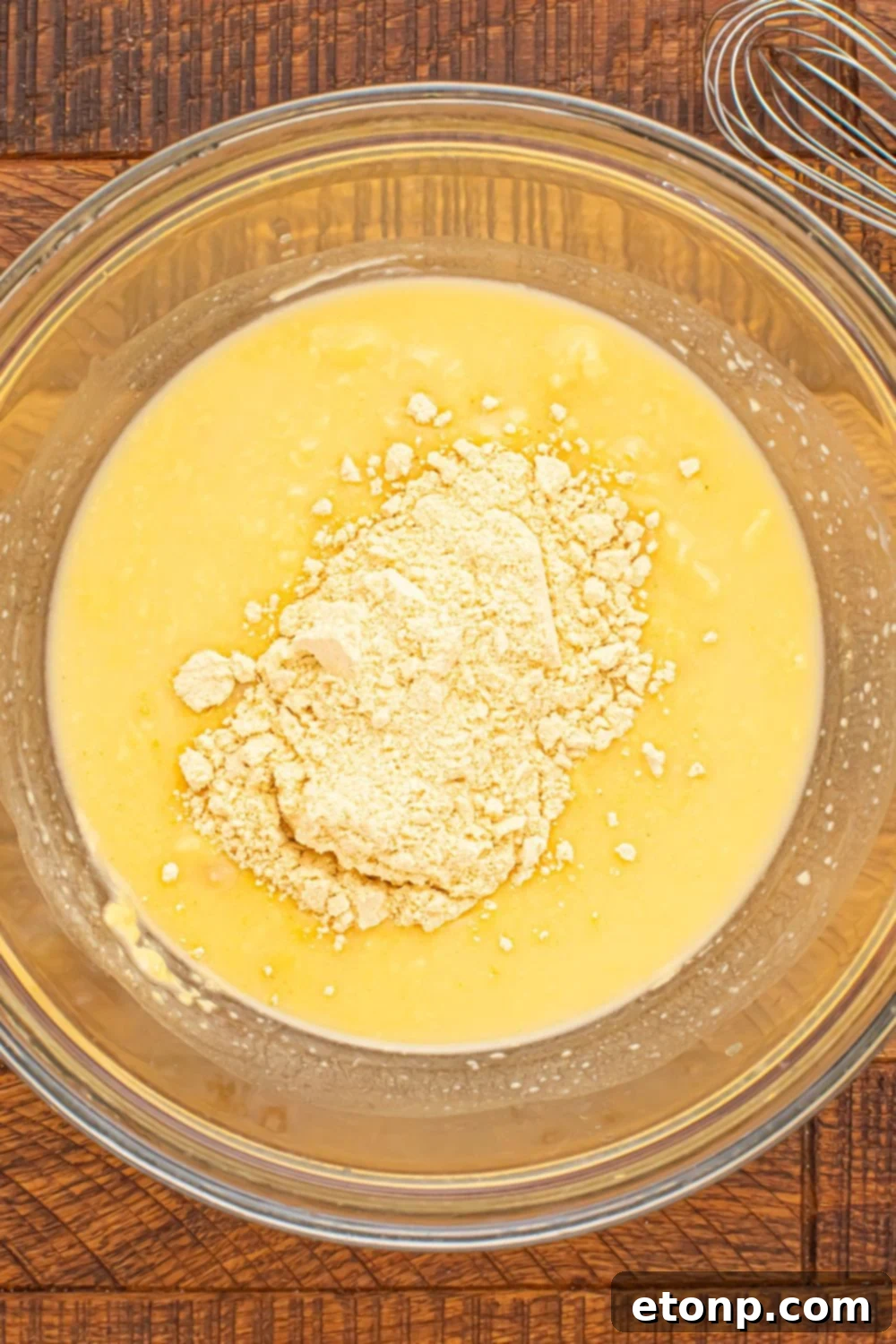 chicken gravy and cream soup in a glass bowl on table 