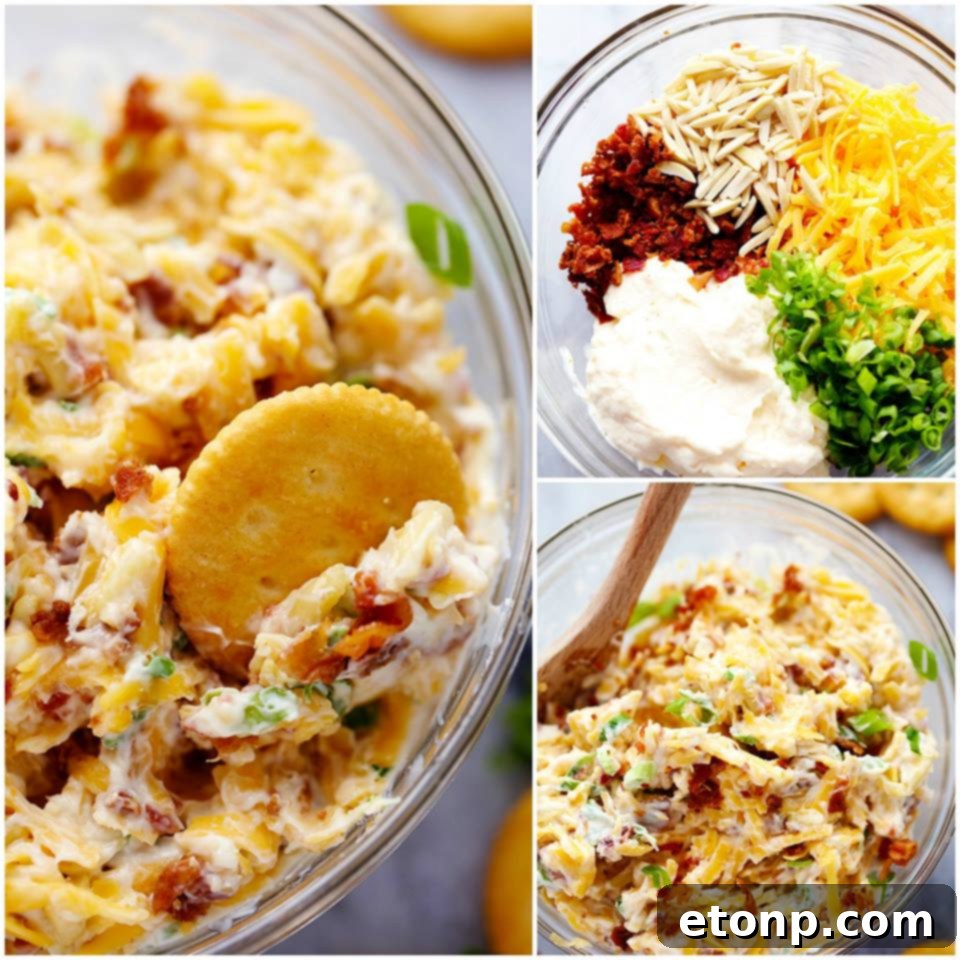 Delicious 5-Minute Million Dollar Dip served with crispy crackers