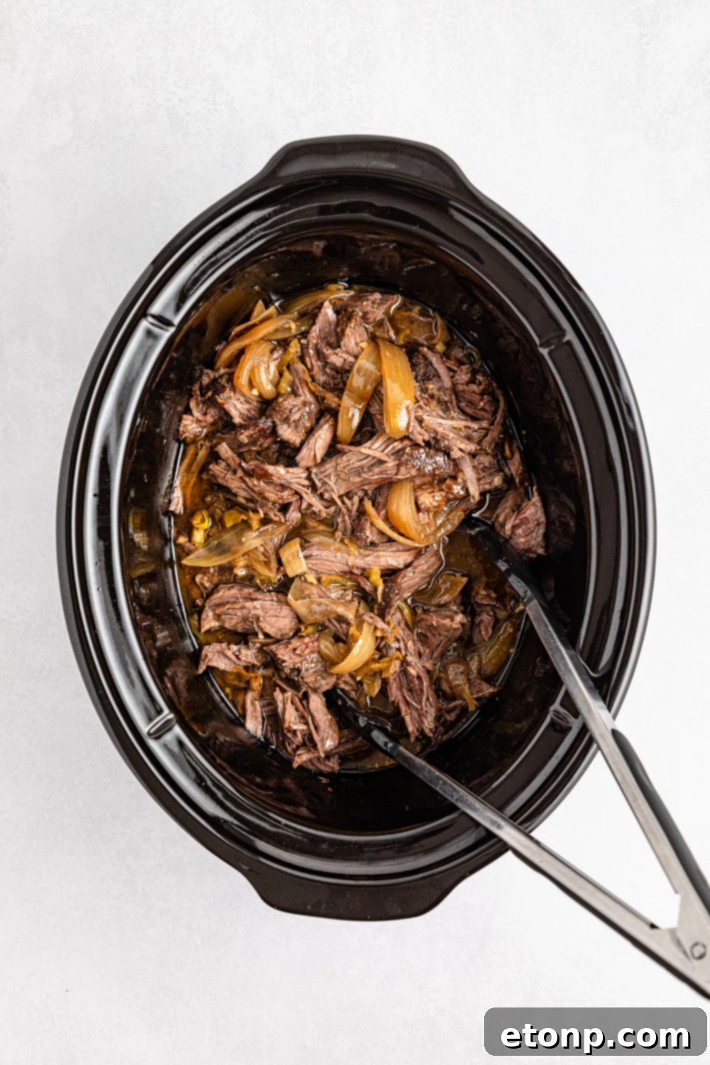 The Mississippi Pot Roast Remix 11 Mississippi Pot Roast in a slow cooker