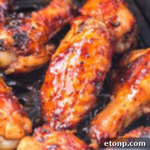 The Best Crispy Honey Garlic Air Fryer Chicken Wings 24 Air Fryer Honey Chicken Wings in an air fryer