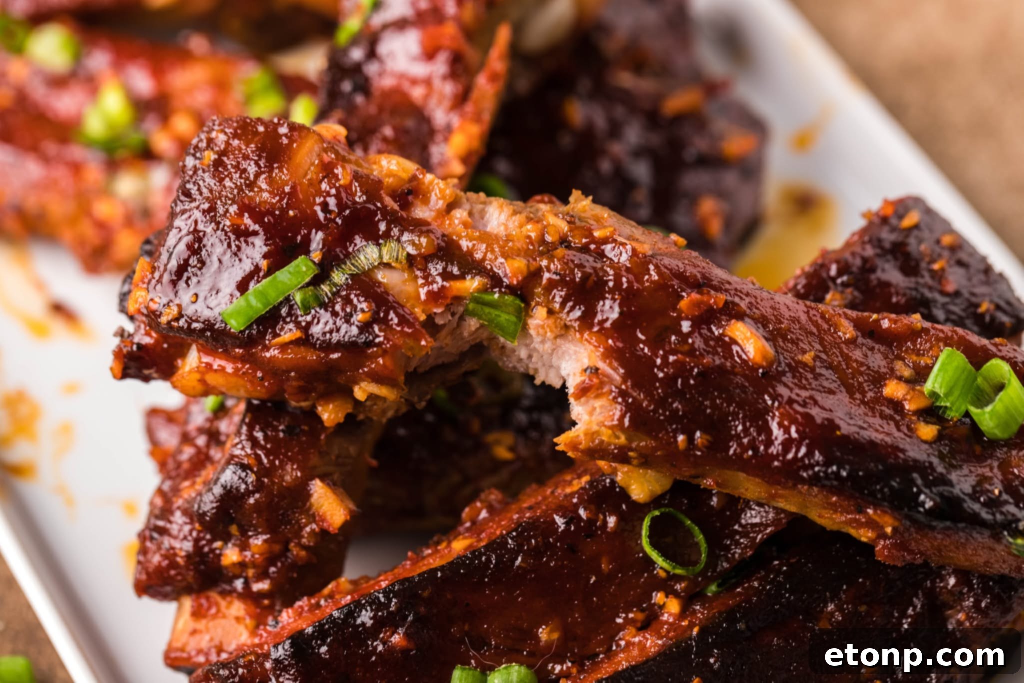 Prepared Sticky Spicy Pork Ribs