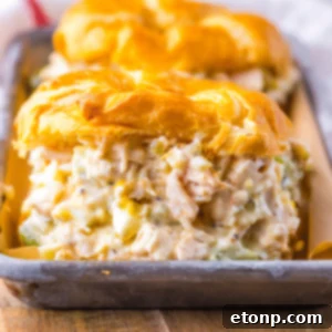 Old-Fashioned Southern Chicken Salad on a croissant