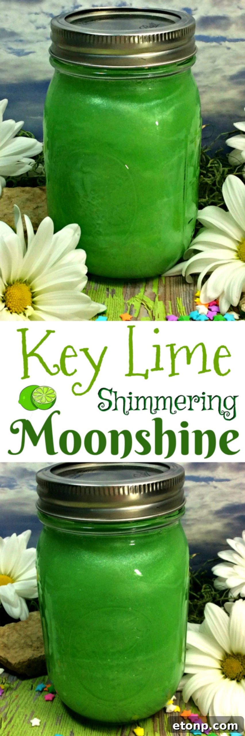 Finished Fairy Moonshine displayed in elegant glasses