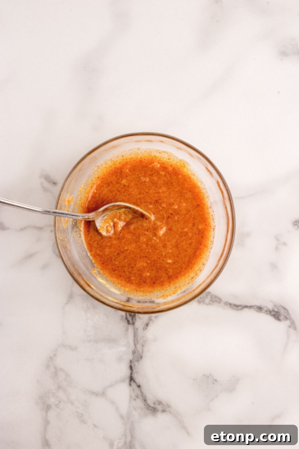 Simple Grilled Honey Mustard Salmon Foil Packets 7 sauce for making Grilled Honey Mustard Salmon in a glass bowl