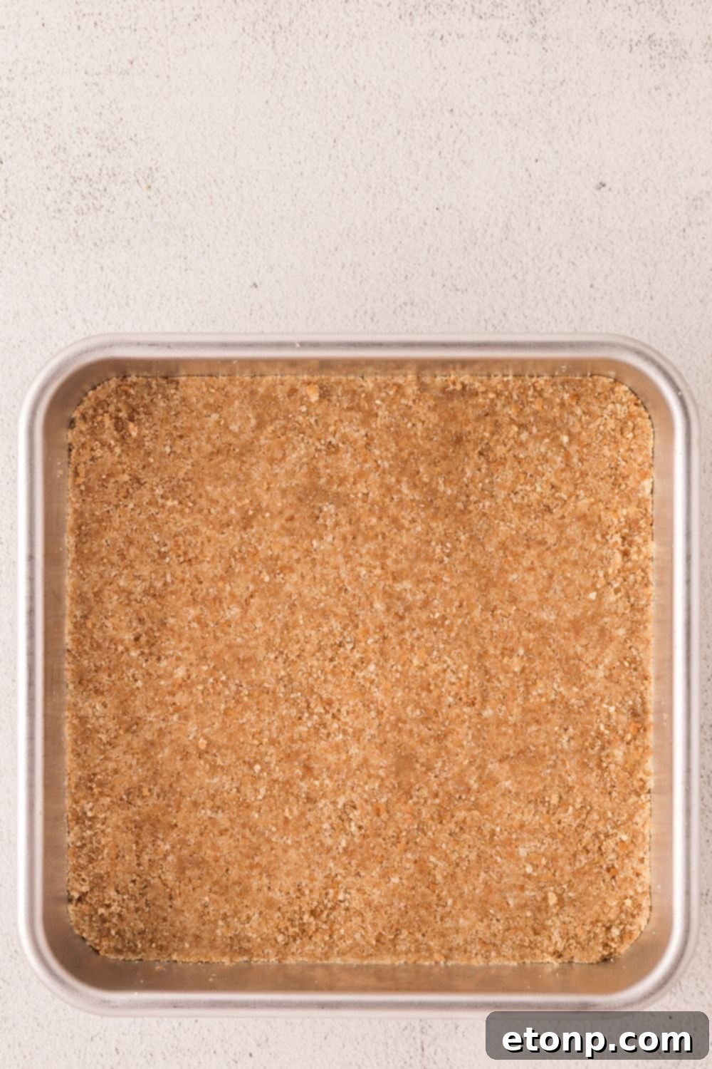 vanilla wafer pressed into pan