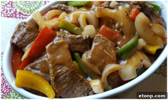 Quick and Easy Pepper Steak with Rice