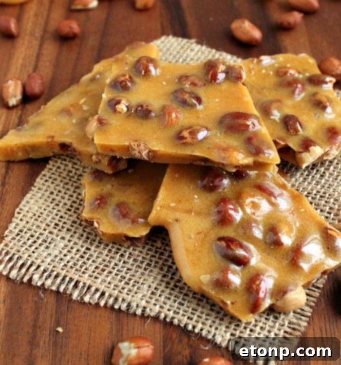 Homemade Peanut Brittle Candy