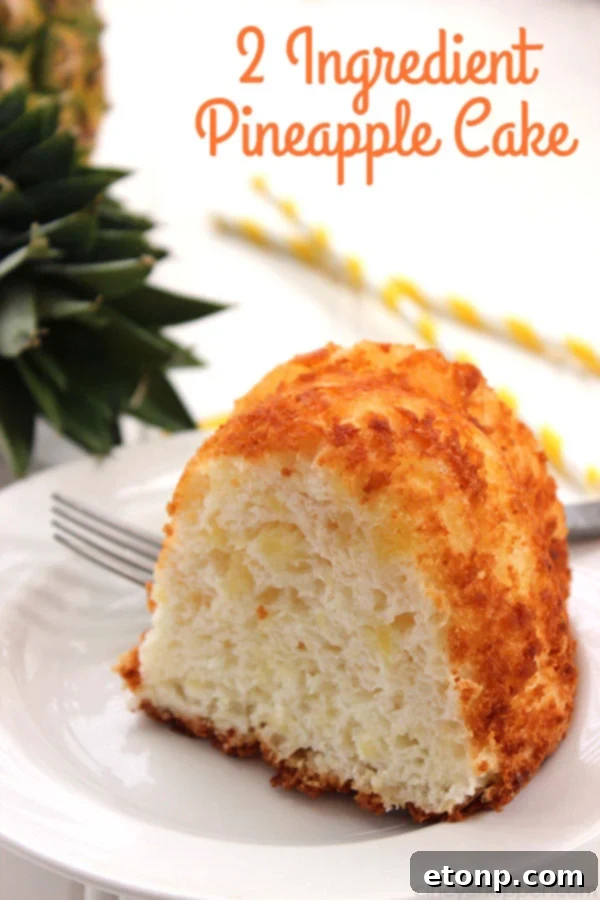 2 Ingredient Pineapple Cake