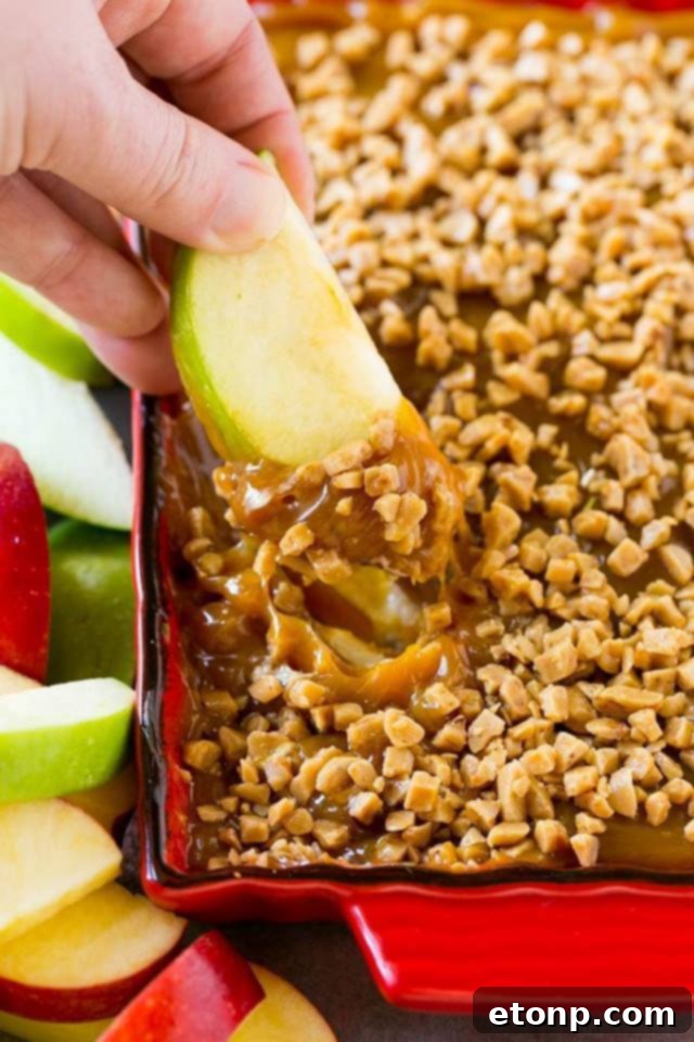 Caramel Apple Dip with Apple Slices