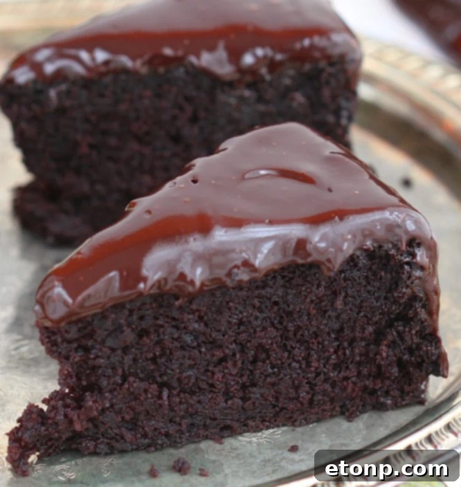 Coffee Chocolate Cake with Coffee Chocolate Ganache