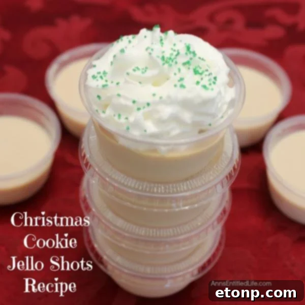 Christmas Cookie Jello Shots