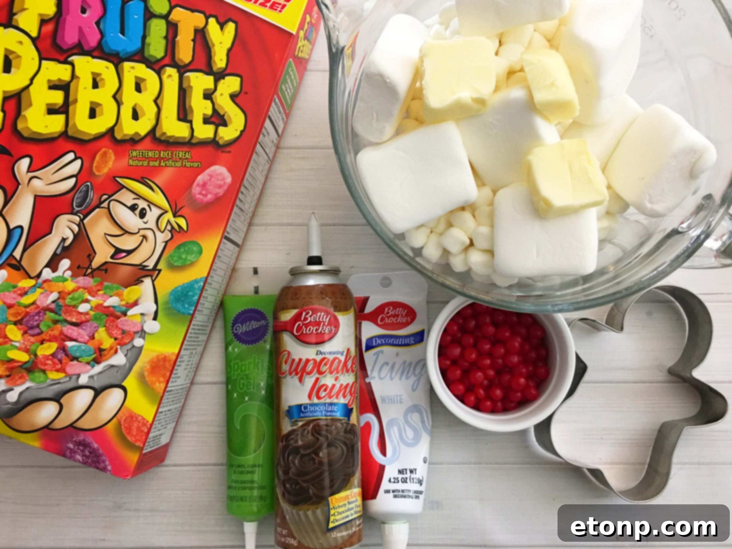 Delicious Gingerbread Shaped Cereal Treats with Fruity Pebbles