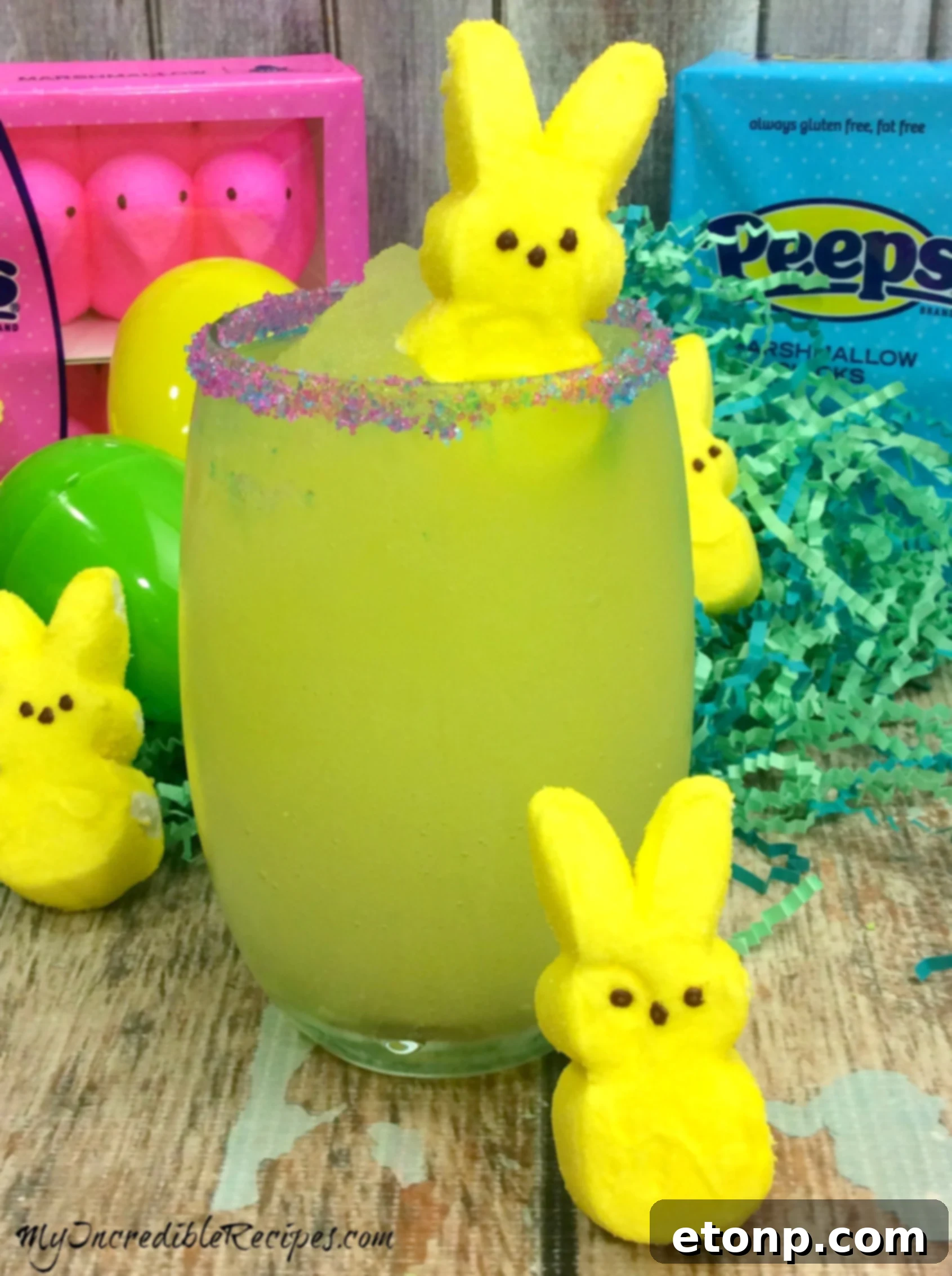The Naughty Peep Cocktail ready to be enjoyed