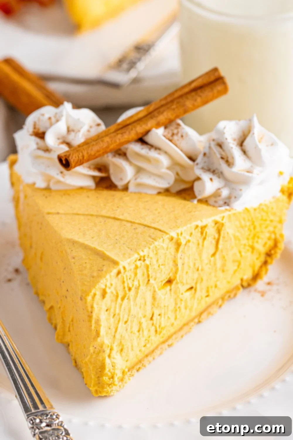 plate with a slice of cheesecake on it