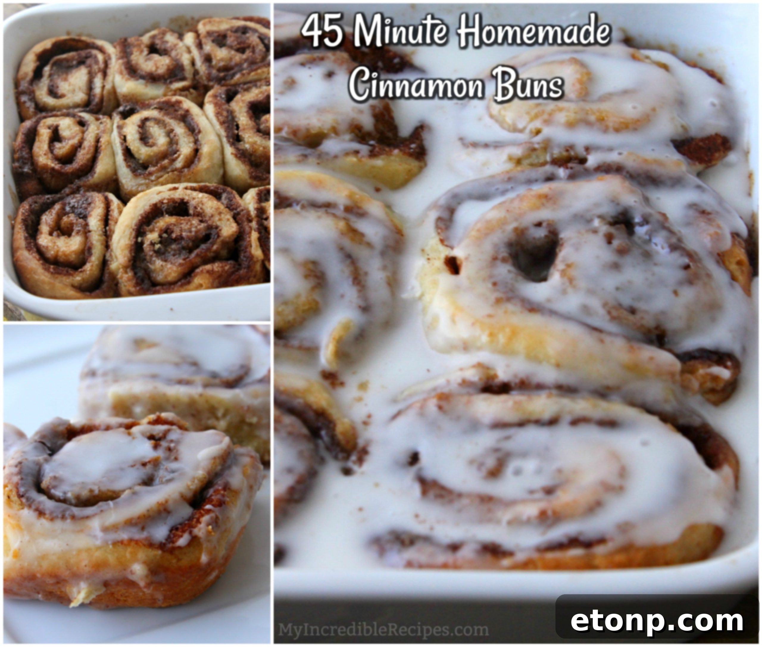 45 Minute Cinnamon Roll Magic 14 Serving suggestion: a beautifully arranged plate of homemade cinnamon buns.