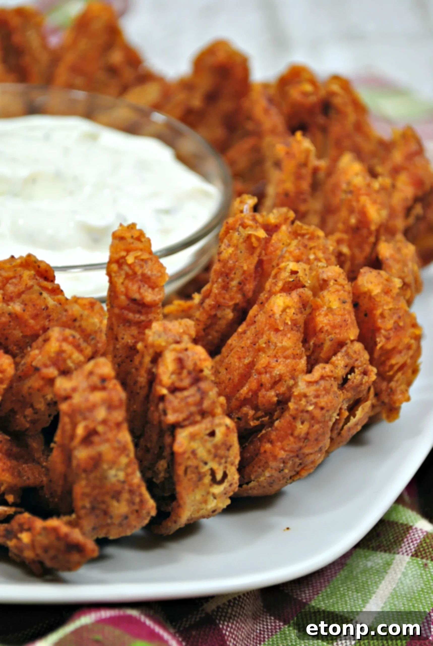 Homemade Green Onion Ranch Dip in a bowl, perfect for dipping