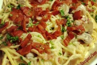 Velvety Chicken and Bacon Carbonara