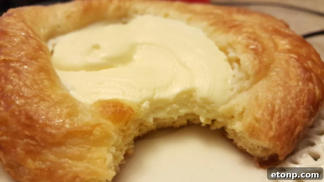 Flaky Crescent Cheese Danishes 2 A full platter of crescent roll cheese danishes, ready to be served.