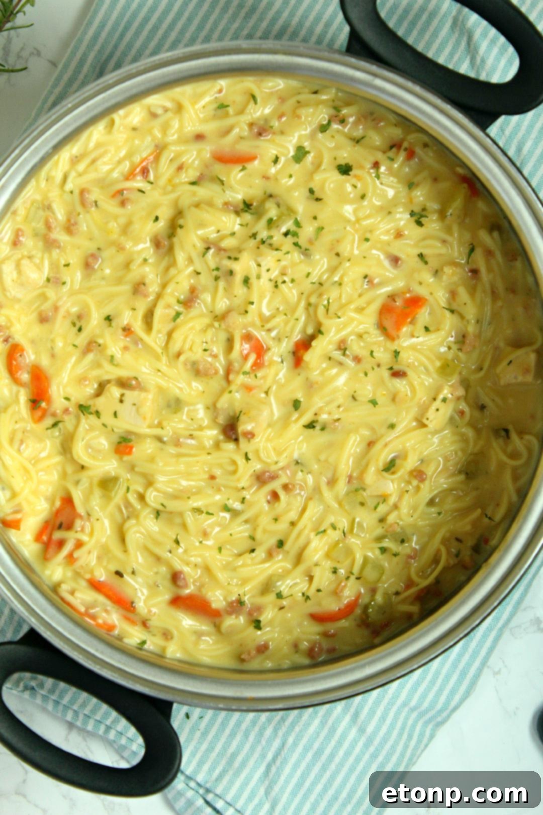 Delicious Crack Chicken Noodle Soup