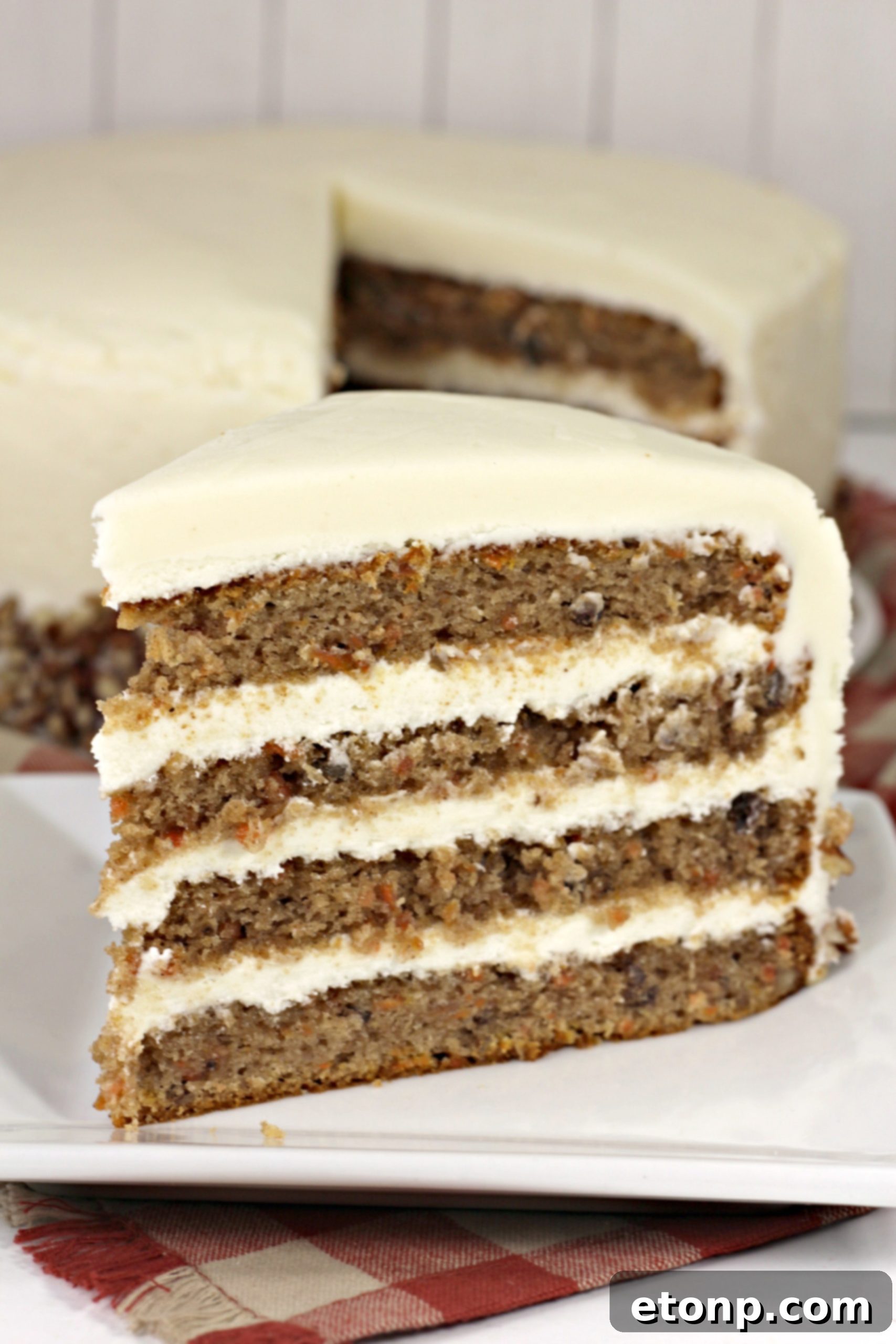 Moist, Spiced Carrot Cake with Cream Cheese Frosting
