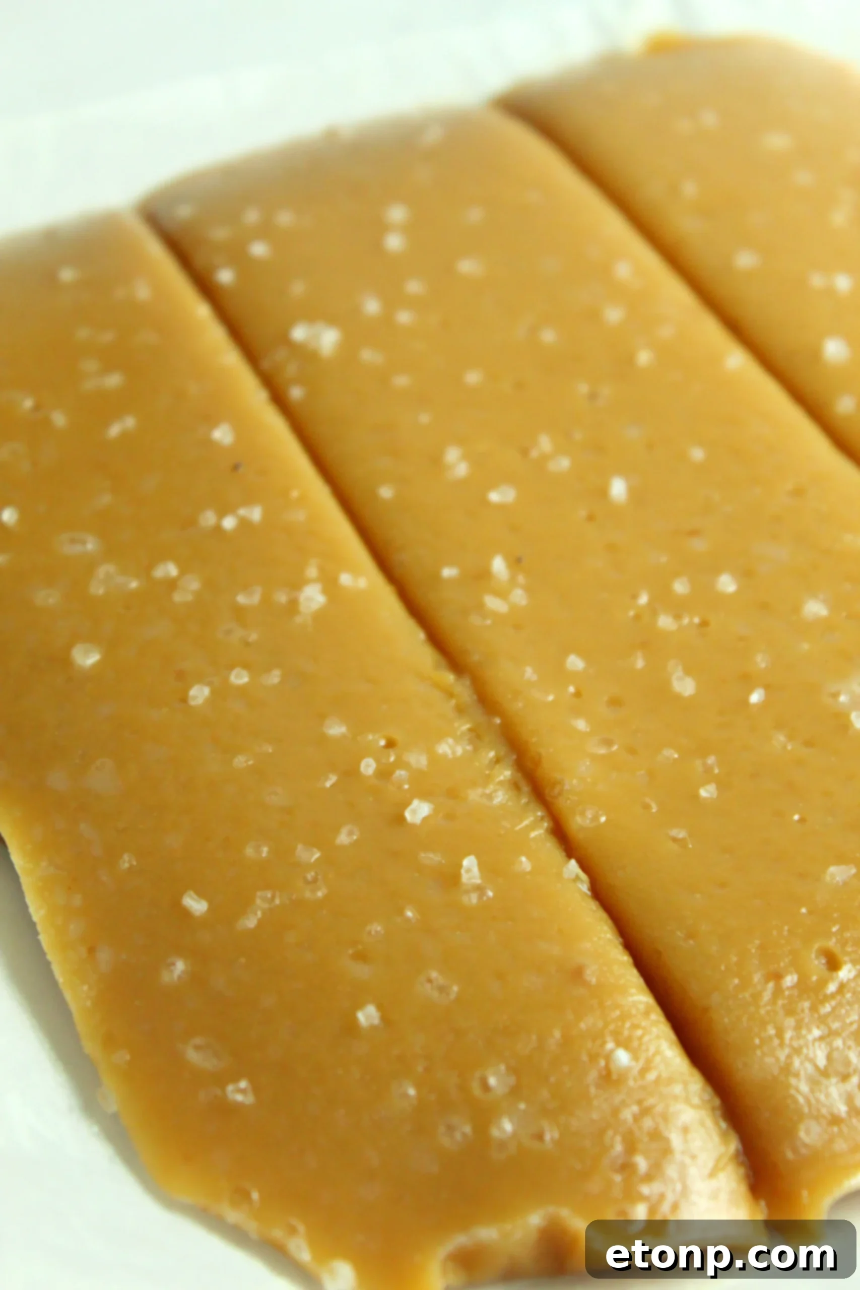 Beautifully wrapped homemade salted caramels in small gift boxes, ideal for holiday presents.