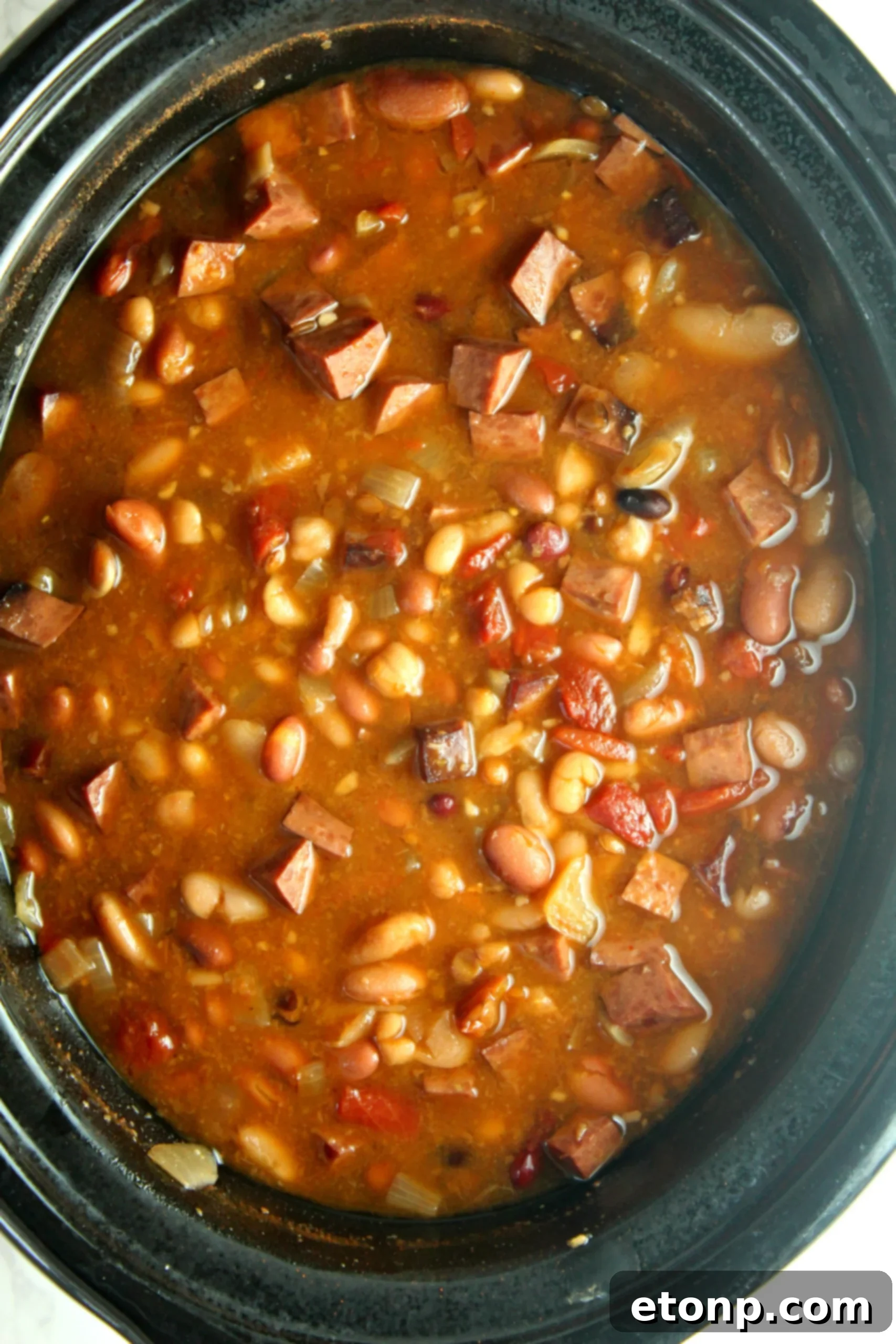 Hearty Ham and Bean Crock-Pot Classic 7 Ingredients for Slow Cooker Ham and Bean Soup