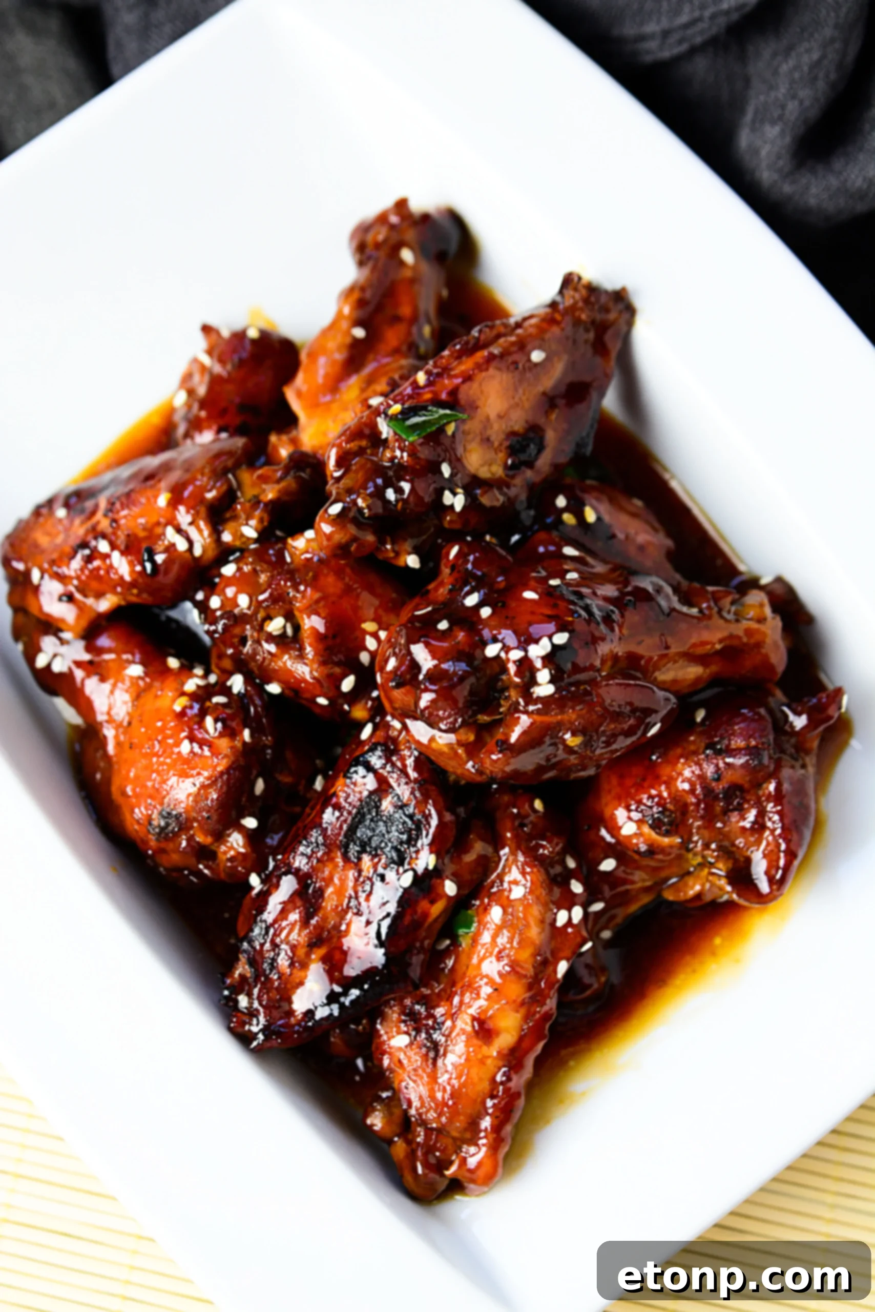 Homemade teriyaki chicken wings, a favorite family recipe