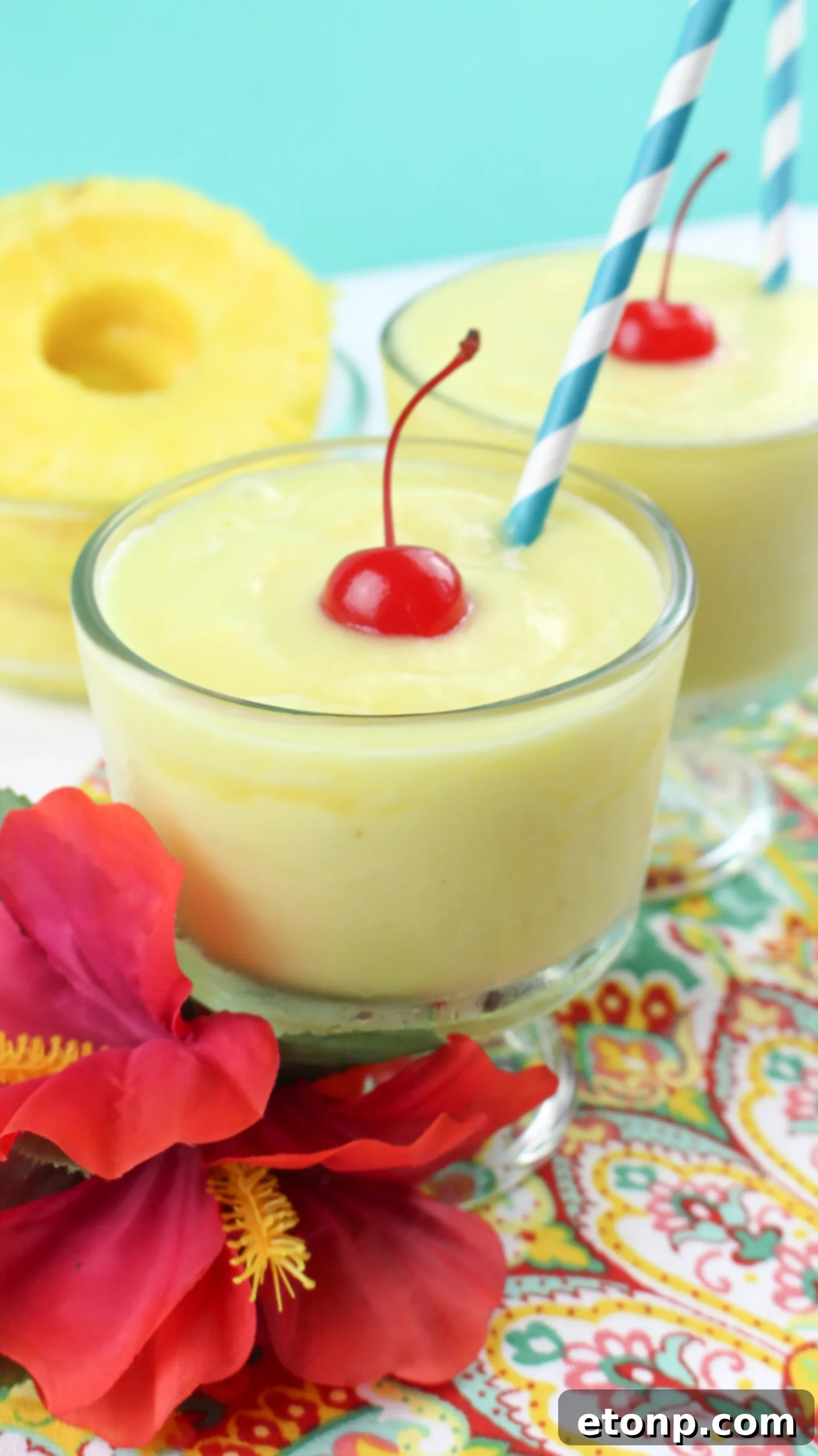 Creamy Dole Pineapple Whip in a cup, ready to be enjoyed